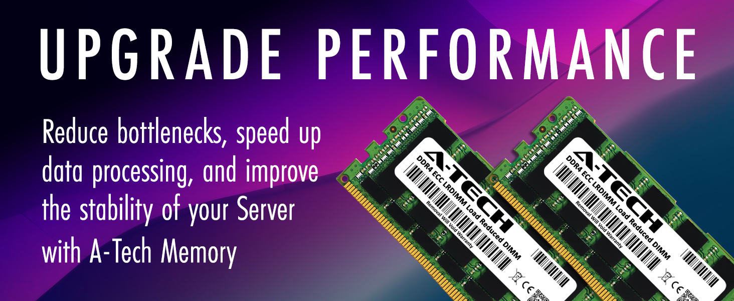 Reduce bottlenecks and improve the performance of your server with A-Tech DDR3 ECC LRDIMM RAM