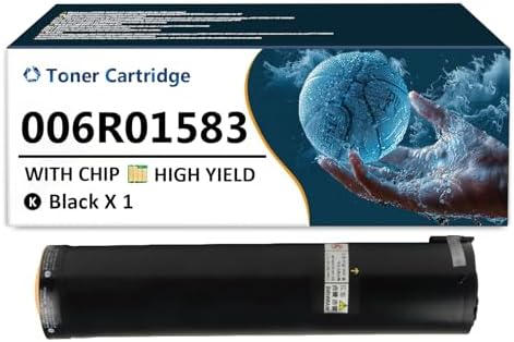 006R01583 Toner Cartridge Replacement for Xerox 006R01583 Black Toner Cartridges Compatible for Xerox 4110 4112 4127 4590 4595 Printers, 1 Pack(80,000 Pages)