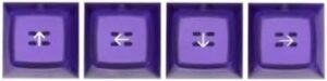 1 Set ABS Backlight Keycaps EMA Height for Directions Keycap for Switches Game Mechanical Keyboards