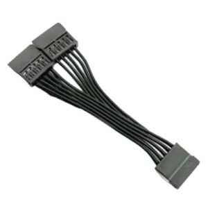 1 to 2 Split 15Pin Cable Power Splitter 15Pins 18AWG Durability Enhances Connection and Device