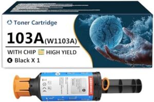 103A Toner Cartridge Replacement for HP 103A W1103A Black Toner Cartridges Compatible for HP Neverstop Laser 1000A 1000W MFP 1200A 1200W, 1 Pack