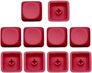 10Keys PBTs Keycap MOAs Height 1U Not Engraving Blanks Key Covers Unique Character Key Button for Mechanical Keyboards