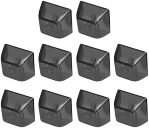 10Pcs Transparent Crystal Keycap Set 1U 1X XDA Profile Ball Press Blank Keycaps for Mechanical Keyboard Transparent Crystal Blank Keycaps, Translucent black