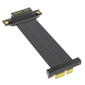 10cm PCIE4.0 1X Double 90 Degree Extension Cable 10CM Fast Speed For PC Expansion And Connection