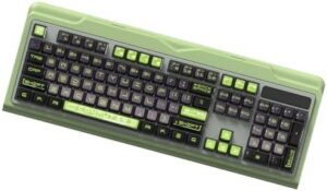 116Keys Gray Green Translucents Keycap Puddings ASAs Height Keycap for Mechanical Gamers Keyboards