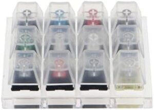 12 Key MX Shaft Testing Tool Tester with Acrylic Base for Mechanical Keyboard MX