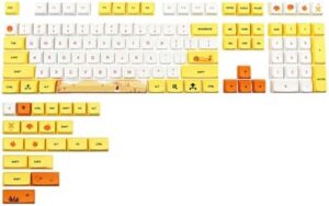 129Keys Autumn Height Keycaps Dye Sublimation Keycap For Mechanical Keyboards Game Keycaps Switches