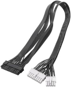 12VHPWR Mainboard Power Modular Cable PCIe 24Pin Male Power Adapter Extension Cable for GXTX Fanless 24PINs