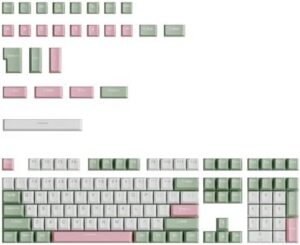 134PCS Keycaps OEM Height Inspired Double Shot Keycaps For Mechanical Keyboards Thick Keycap