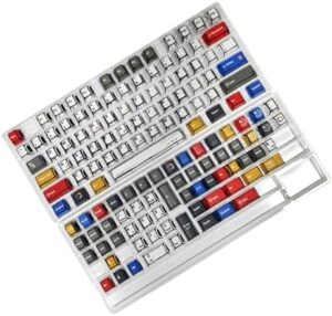 136 Key Keycaps Colorful Keycap Set Heat Sublimated for Mechanical Keyboards for Gamers and Designers