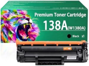 138A W1380A Toner Cartridge Compatible for HP 138A W1380A 138X W1380X Toner Cartridges Work for HP Laserjet Pro 3001dw 3001dw 3001dn MFP 3101fdw 3101fdw Printers