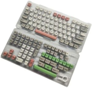 138Key 9009 Retro XDA Height Keycaps PBTs Dye Sublimation Keycap for Mechanical Keyboards Game Keycaps Switches