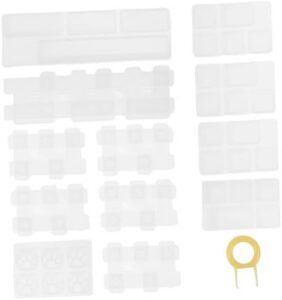 13Pcs Silicone Epoxy Mold for DIY Mechanical Keyboard Keycaps Custom Craft Making Tool for Gaming Keyboards and Silicone Material