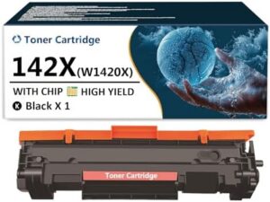 142X Toner Cartridge Replaces for HP Laserjet 142X W1420X Black Toner Cartridges Replacement Toner for HP Laserjet M110 M110w M110we MFP M139 M139we M140 M140w M140we, 1 Pack