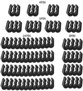 16Pcs Clamp for 2.5-3.2mm PC Power Cables Wiring Management Clip 4/6/8/24 Pin Computer Wire Combs
