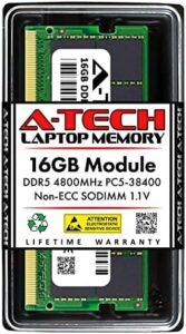 A-Tech 16GB RAM Compatible for ASUS TUF Gaming A15 FA507RM Gaming Laptop | DDR5 4800MHz PC5-38400 SODIMM 1.1V 262-Pin Non-ECC SO-DIMM Memory Upgrade