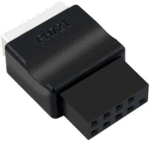 USB 2.0 9Pin Male to TypeE Female Adapter Mainboard Adapter for Motherboards Front Panel Upgrades