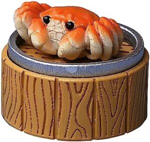 FKZ Cute 3D Steamed-Crab Keycap,Custom Shine-Through Magnetic Keycaps Interesting OEM R4 Profile ESC Key Caps Novelty Keyboard Keycap for MX Switches Mechanical Gaming Keyboard DIY(Crab)