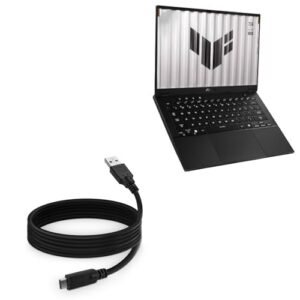 BoxWave Cable Compatible with ASUS TUF Gaming A14 (2025) Model FA401KM (14 in) – DirectSync – USB 3.0 A to USB 3.1 Type C, USB C Charge and Sync Cable – 6ft – Black