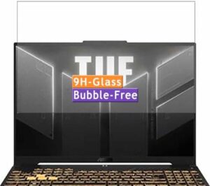 Vaxson Tempered Glass Screen Protector, compatible with ASUS TUF Gaming F16 FX607 FX607JV 16″ Laptop Visible Area Cover Only, 9H Film Protector [Not Full Coverage]