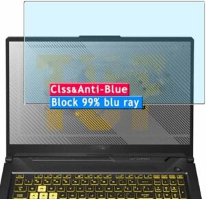 Vaxson Anti Blue Light Tempered Glass Screen Protector, compatible with ASUS TUF Gaming A15 FA506 FA506NFR FA506NCR 15.6″ Laptop Visible Area Cover Only, 9H Film Protectors [ Not Full Coverage ]