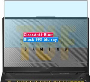Vaxson Anti Blue Light Tempered Glass Screen Protector, compatible with ASUS TUF Gaming A15 FA506 FA506NF FA506NC 15.6″ Laptop Visible Area Cover Only, 9H Film Protectors [ Not Full Coverage ]
