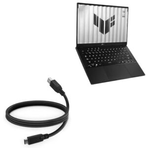 BoxWave Cable Compatible with ASUS TUF Gaming A14 (2025) Model FA401KM (14 in) – DirectSync – USB B to USB 3.1 Type C, USB B to C Sync Cable – 3ft – Black