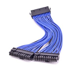 24Pin ATX 1 to 2 Power Supply Extension Cable 24P PSU Power Port 24 Pin Male to Female Port Y Splitter Cable 20cm 30cm 60cm(0.6m)