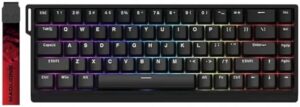 FKZ MADLIONS MAD 68 HE Rapid Trigger RGB Gaming Keyboard,65% Hall Effect Magnetic Switch Adjustable Actuation 8K Hz Hyper-Polling Rate Hot Swap Wired Mechanical Keyboard Custom Software (Black)