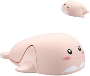 Wireless Mouse Pink Cute Dolphin Shape Aesthetic Quiet Click Portable Lightweight Compact Silent Cordless USB Optical Mice for PC Laptop Computer Macbook Windows Kids Girl Women Men Office Travel Gift