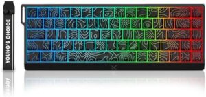MCHOSE ACE 68 Magnetic Switch RGB Gaming Keyboard,60% Hall Effect Rapid Trigger Adjustable Actuation Hot Swap Wired Mechanical Keyboard with Side Printed Keycaps PC/Mac Gamer (Black-TTC Switch)
