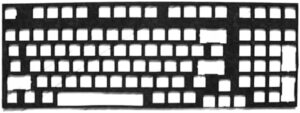 Mechanical Keyboards Shockproof Cotton Foam for Noise Reduction and Comfortable Typing