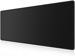 LL-COEUR XXL Black Mouse Pad Gaming Keyboard Mat Laptop Office Desk Mat (47.2″ x 21.6″ x 0.12″)