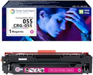 055 Toner Cartridges Compatible for Canon CRG-055 CRG055 Toner for Canon Color ImageCLASS LBP664Cdw MF743Cdw MF746Cdw I-SENSYS LBP663Cdw LBP664Cx Printers Magenta