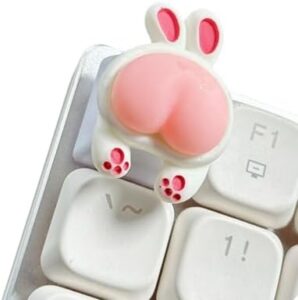 3D Keycap Mechanical Keyboards Pinkness Piggy Rabbits Cats Bear Butt Original Customizeds Keycap for Keyboards Accessory