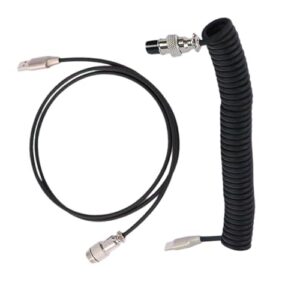 Type C USB Cable Mechanical Keyboards Coiled Cable Wire Mechanical Keyboards Aviation Desktop Computer Aviation Connectors