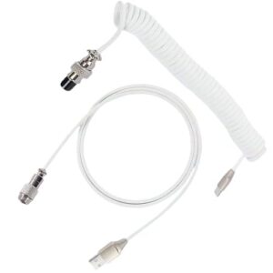 Type C USB Cable Mechanical Keyboards Coiled Cable Wire Mechanical Keyboards Aviation Desktop Computer Aviation Connectors