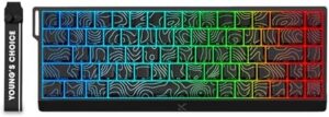 FKZ MCHOSE ACE 68 Magnetic Switch RGB Gaming Keyboard,Hall Effect Rapid Trigger Keyboard 60% Hyper-Fast Adjustable Actuation Side Printed Keycaps 8K Hz Polling Rate for Mac/PC Game (Black)