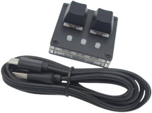 Customizable 2 Key Small Keyboard Switches Optional with Color Light TypeC Connection Enhances Productivity
