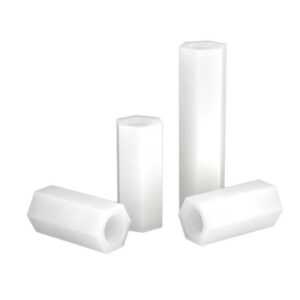 Nylon Standoffs Screws Double Through Female Threaded Insulation Plastic Studs Hollow Hex Spacer Standoffs PCB Motherboard Pillar M4 x 12mm 20 Pcs