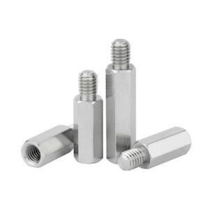 Stainless Steel 304 Standoff Screws Single end Female Threaded Studs Hex Spacer Brass Standoffs PCB Motherboard Hexagonal Pillar M3 x 45 +6mm 5 Pcs