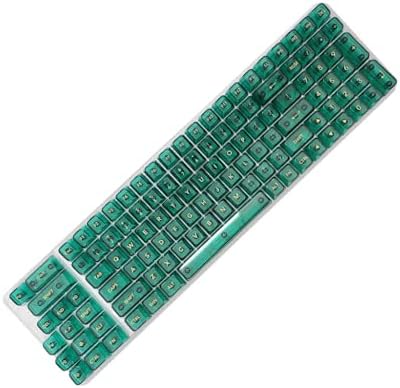 115Pieces OEM Heigth Clear Keycaps Set with Backlit for Mechanical Keyboards Upgrades Your Keyboard Pattern