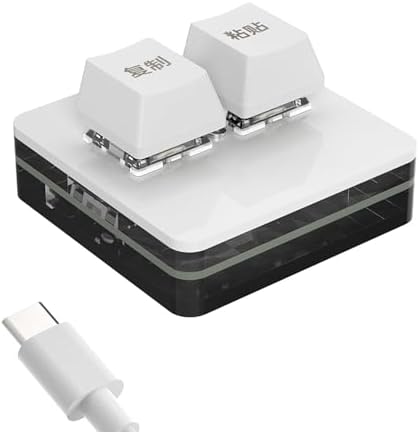 Small Mechanical 2 Key Keyboard Hot Swappable Customizable Switches Ergonomic and Color Backlighting Keypad