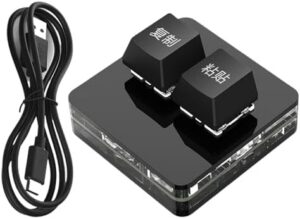 Small Mechanical 2 Key Keyboard Hot Swappable Customizable Switches Ergonomic and Color Backlighting Keypad