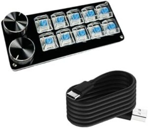Advanced Programmable Macro Keyboards Mechanical Gaming Keypad Wire Hot Swappable Switches for Efficient Task Execution