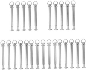 PRETYZOOM 25sets Folding Fan Repair Kit Metal Shaft Rivets and Nuts for Handheld Fans Sturdy Replacement Parts Easy to Install for DIY Repairs