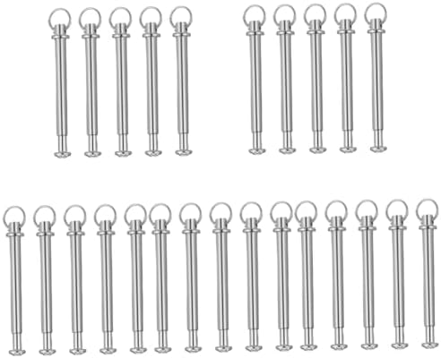 PRETYZOOM 25sets Folding Fan Repair Kit Metal Shaft Rivets and Nuts for Handheld Fans Sturdy Replacement Parts Easy to Install for DIY Repairs