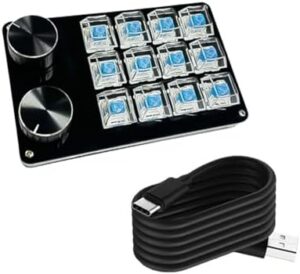 Advanced Programmable Macro Keyboards Mechanical Gaming Keypad Wire Hot Swappable Switches for Efficient Task Execution