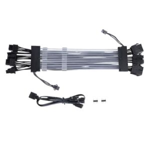 18AWG ARGB Motherboard Power Supply Extension Cable 3x8Pin 24PIN VGA GPU RGB PC Modules Extension Cable for PC
