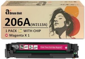 206A Toner Cartridges Compatible for HP Laserjet 206A W2113A Magenta Toner Cartridge Replacement Cartridge for HP Laserjet Pro M255dw M255nw M282nw M283cdw Printers, 1 Pack